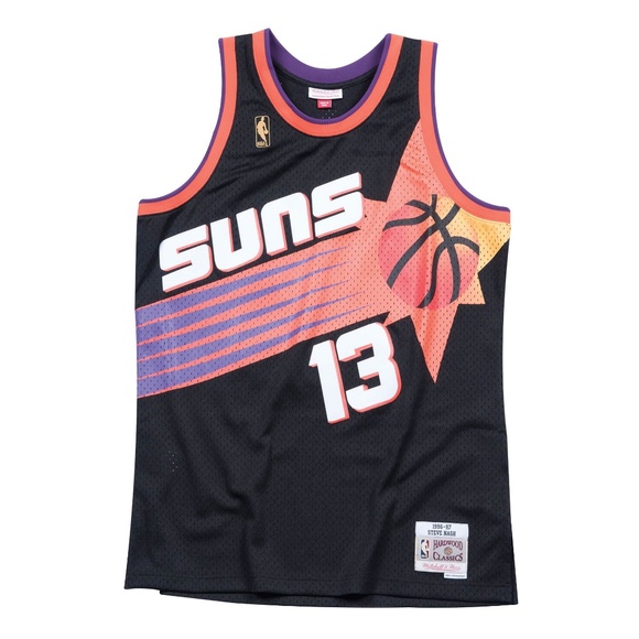 Mitchell & Ness Steve Nash Phoenix Suns 1996-97 Swingman Jersey (Black/Orange) - Picture 1 of 3